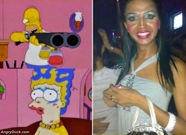 Obrázek Homer Makeup Girl 28-02-2012