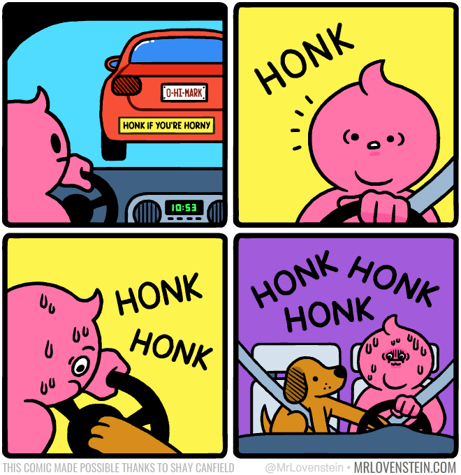 Obrázek Honk if horny