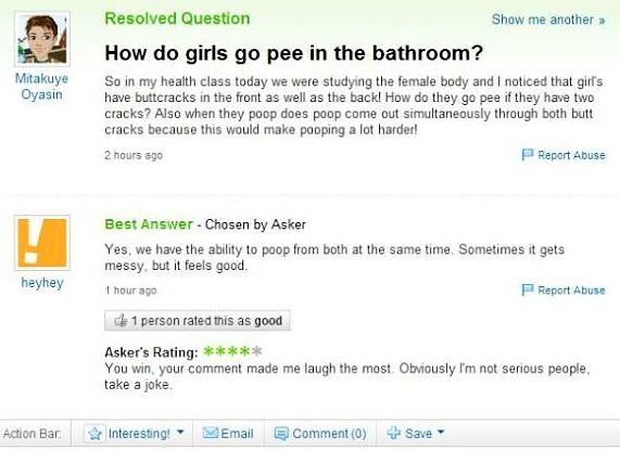 Obrázek How do girls go pee in the bathroom
