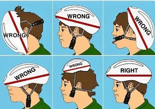 Obrázek How to correctly wear a helmet 15-02-2012
