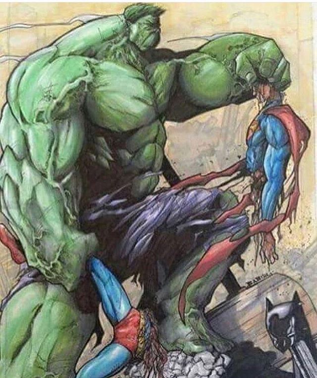 Obrázek Hulk vs superman