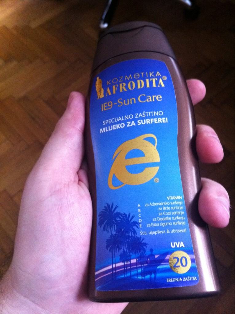 Obrázek IE9 sun care