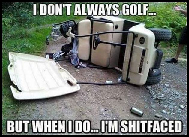 Obrázek I Dont Always Golf