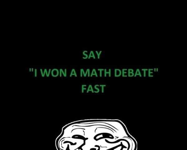 Obrázek I Won Math Debate