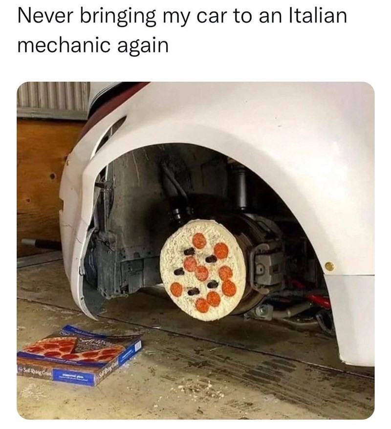 Obrázek I brake for pizza