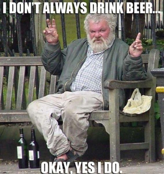 Obrázek I dont always drink beer