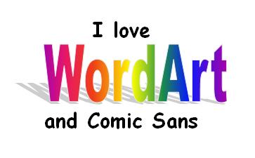 Obrázek I love WordArt