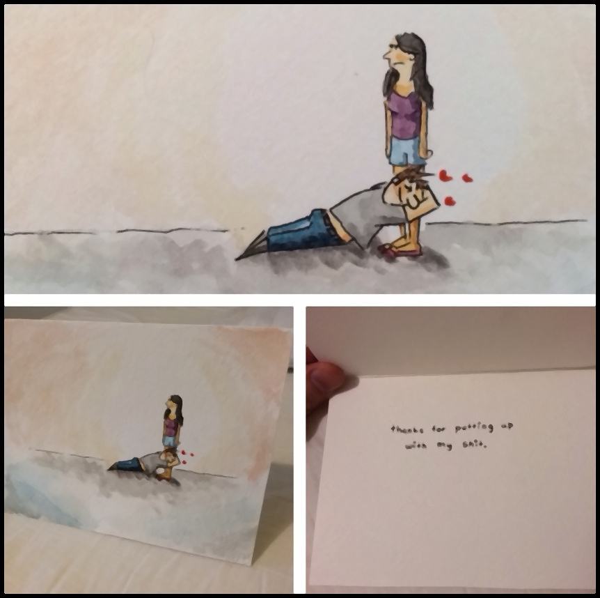Obrázek I made a card for a girl