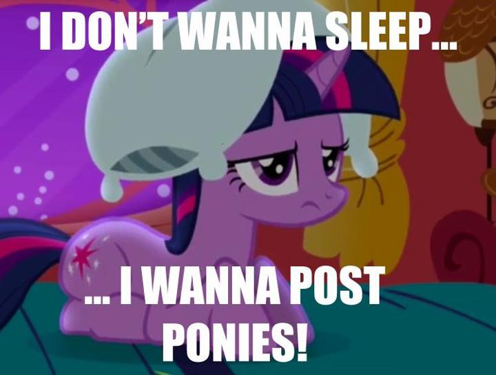 Obrázek I wanna post ponies