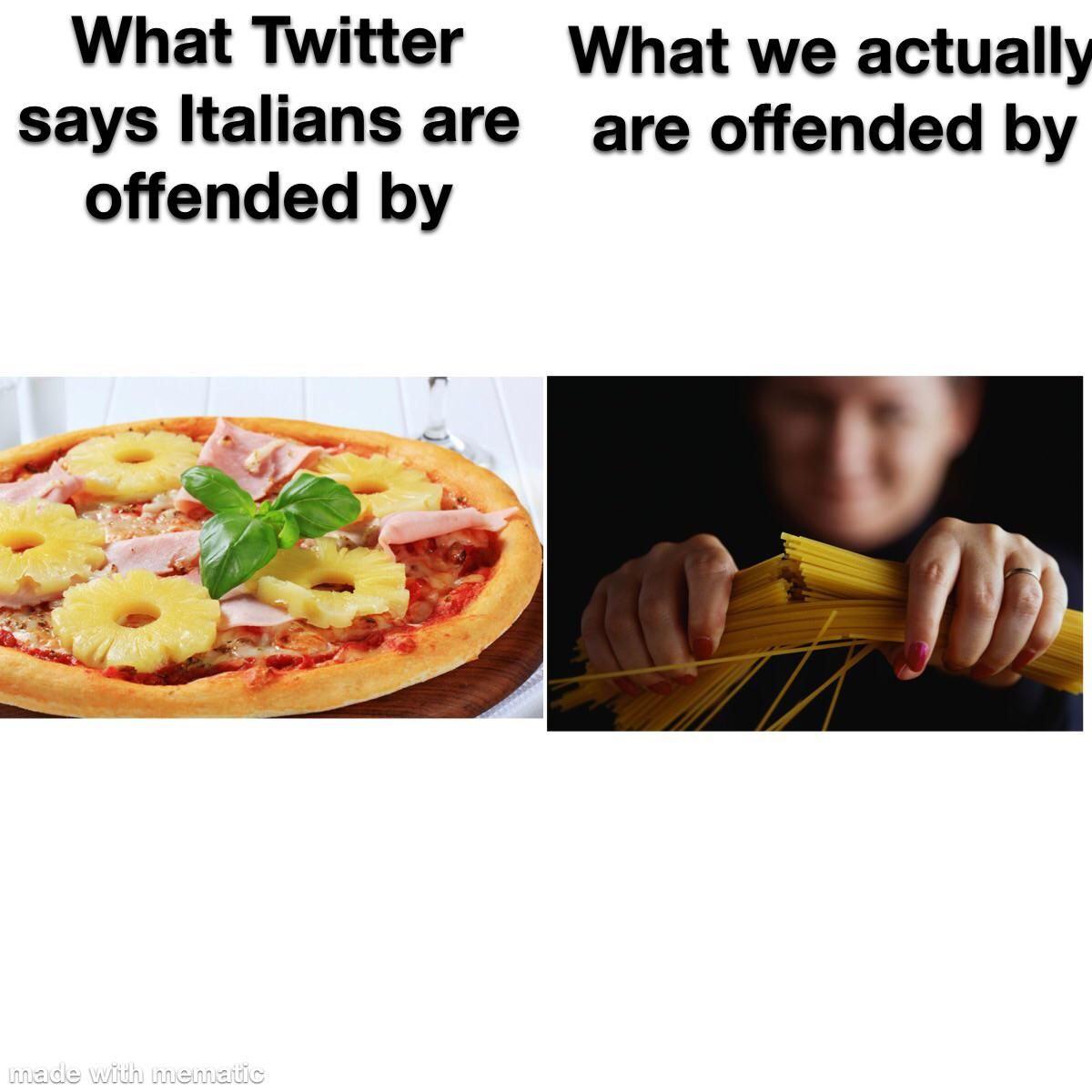 Obrázek If you are going to offend Italians - do it right