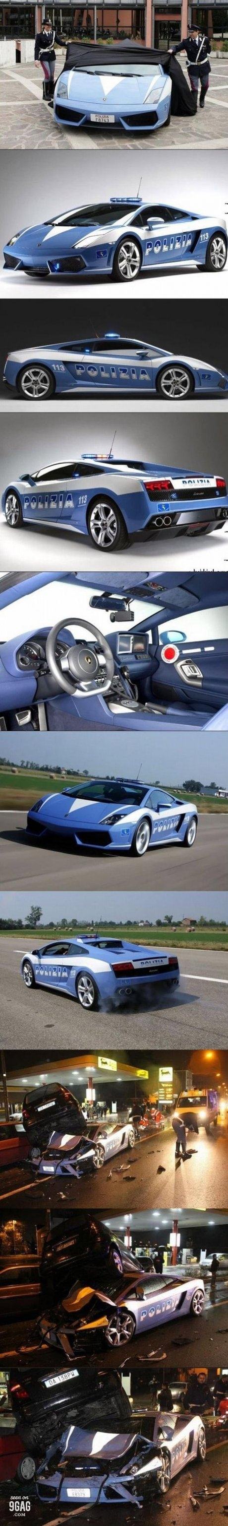 Obrázek Italian police lamborghini