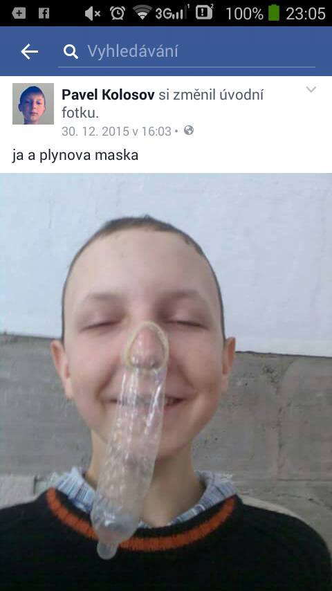 Obrázek Ja a plynova maska