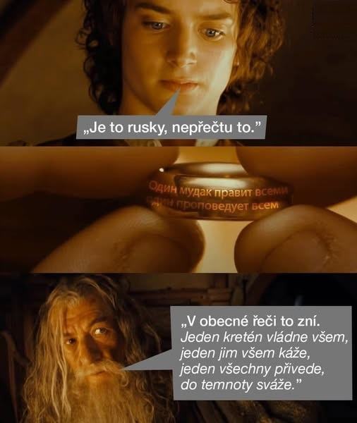 Obrázek Je to jazyk Mordoru