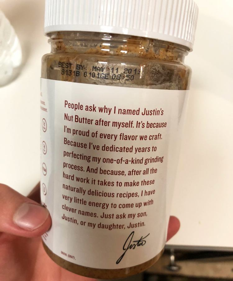 Obrázek Justin Explains The Name Behind His Nut Butter