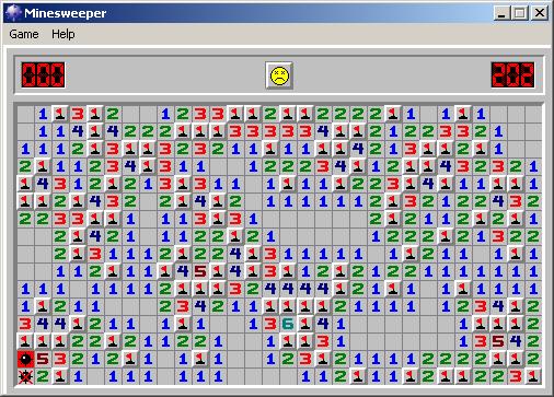 Obrázek K certu s Minesweeperem