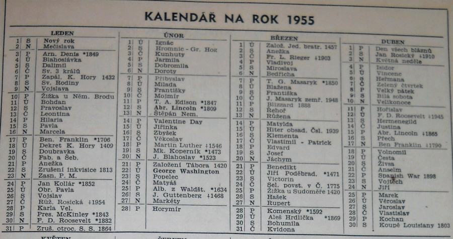 Obrázek Kalendar1955.3
