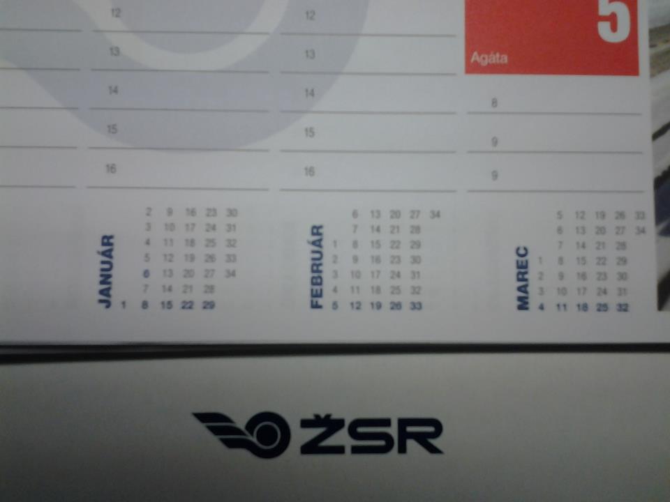 Obrázek Kalendar ZSR