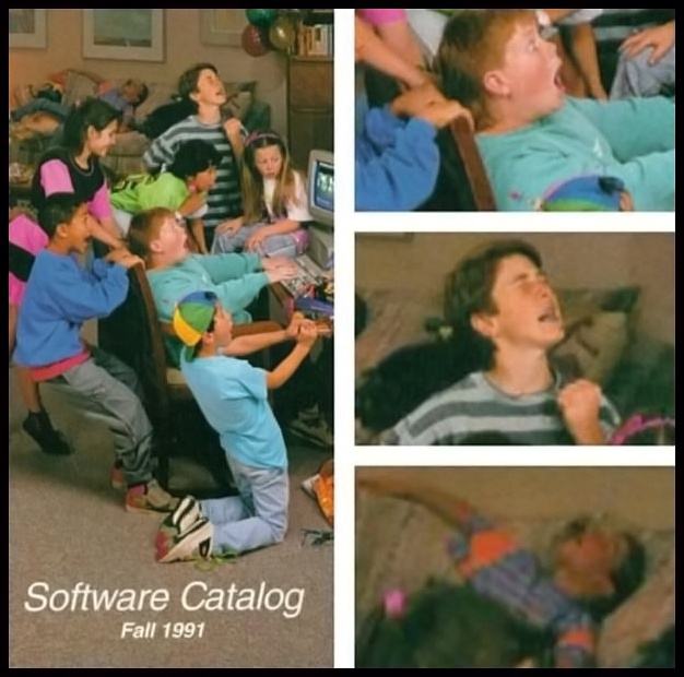 Obrázek Kids in the 90s playing games on a PC