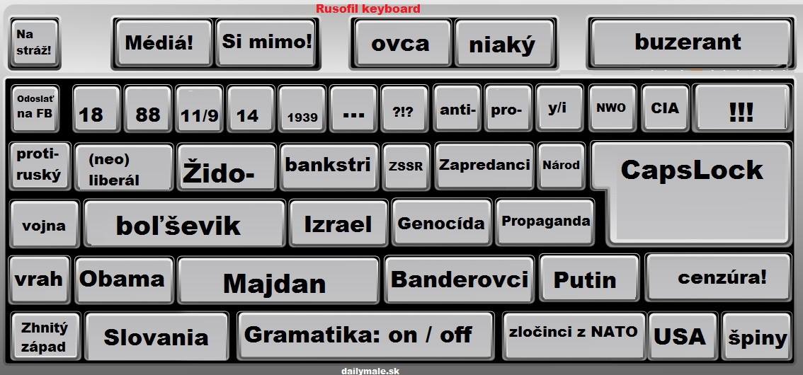 Obrázek Klavesnica rusofila
