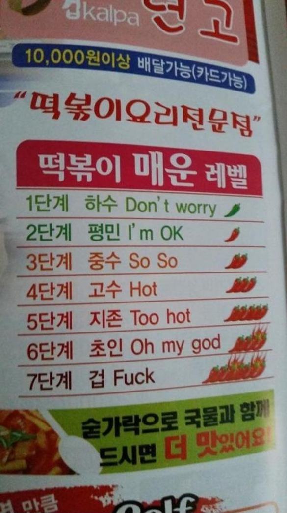 Obrázek Korean spice levels
