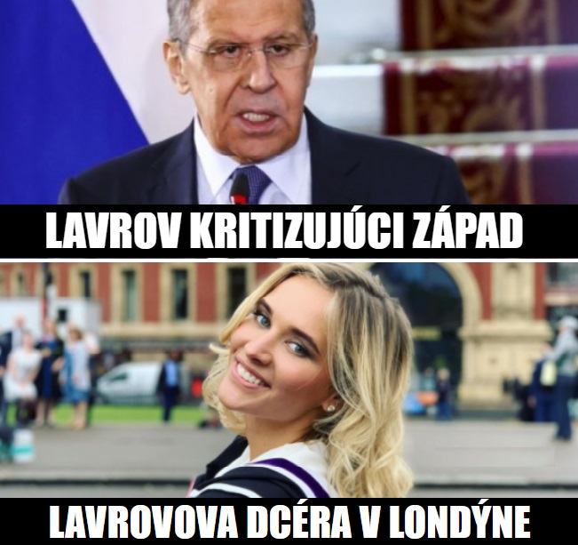 Obrázek Lavrov kritizujuci zapad