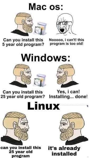 Obrázek Linux je pro duchodce