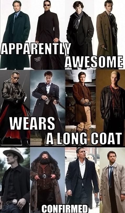 Obrázek Long coats make you awesome