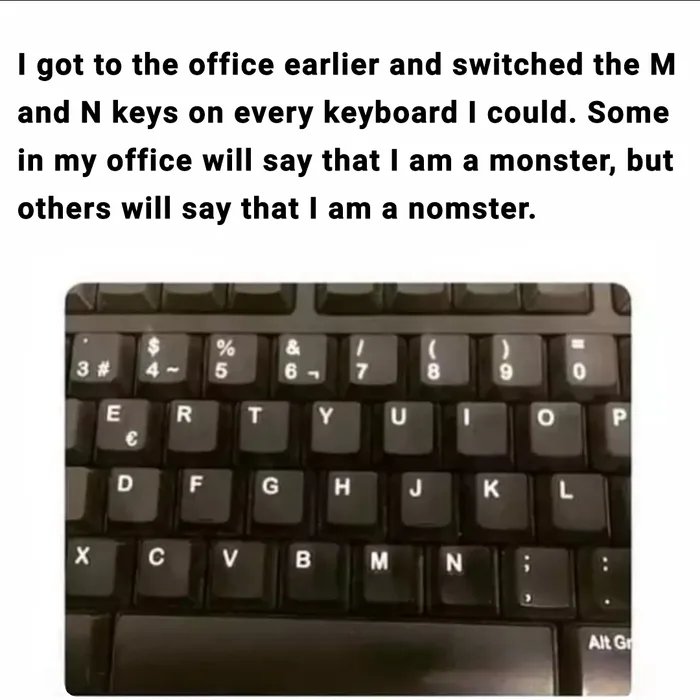 Obrázek Madlads-replaced-the-m-and-n-keys-for-the-entire-office