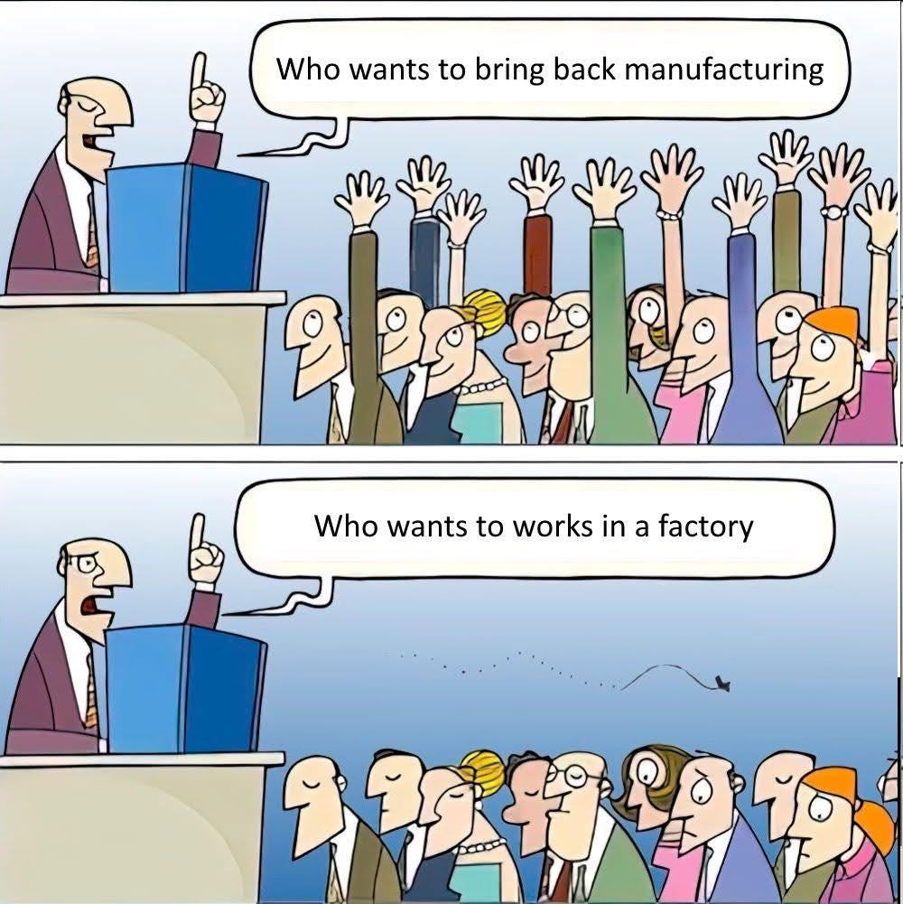 Obrázek Make America work in the factories again