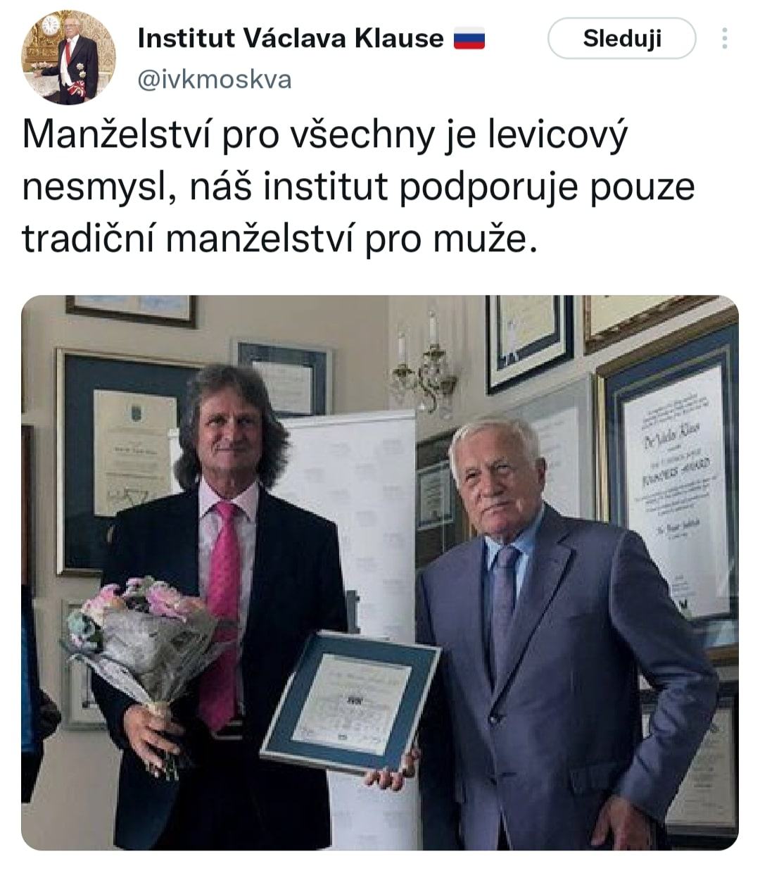 Obrázek Manzelstvi pro  muze
