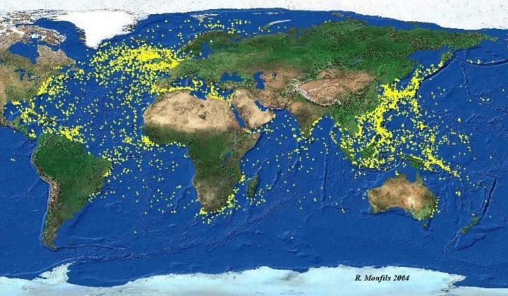 Obrázek Map of WWII Shipwrecks