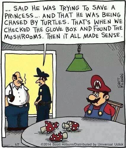 Obrázek Mario na houbach