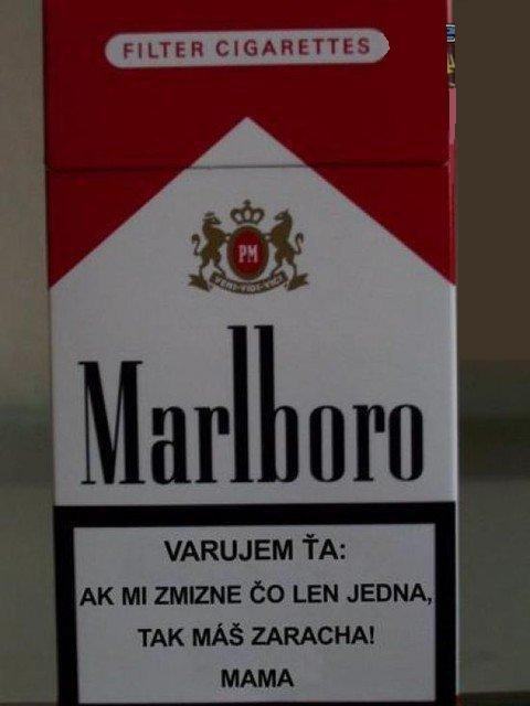 Obrázek Marlboro - varovani