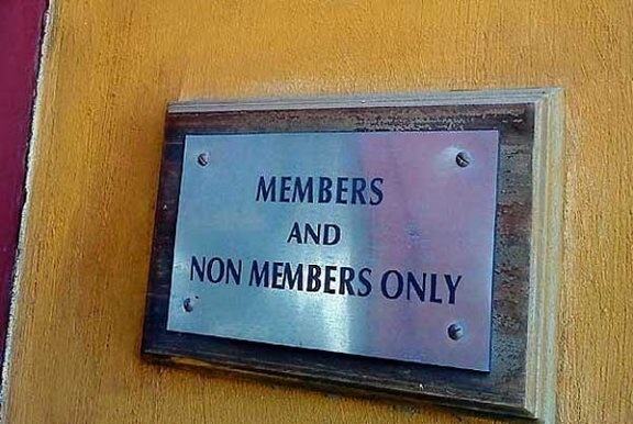 Obrázek Members And Non Members Only