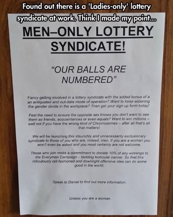 Obrázek Men Only Lottery