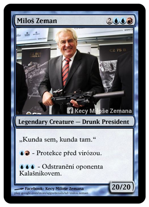 Obrázek Milos Zeman - Magic the Gathering 2016