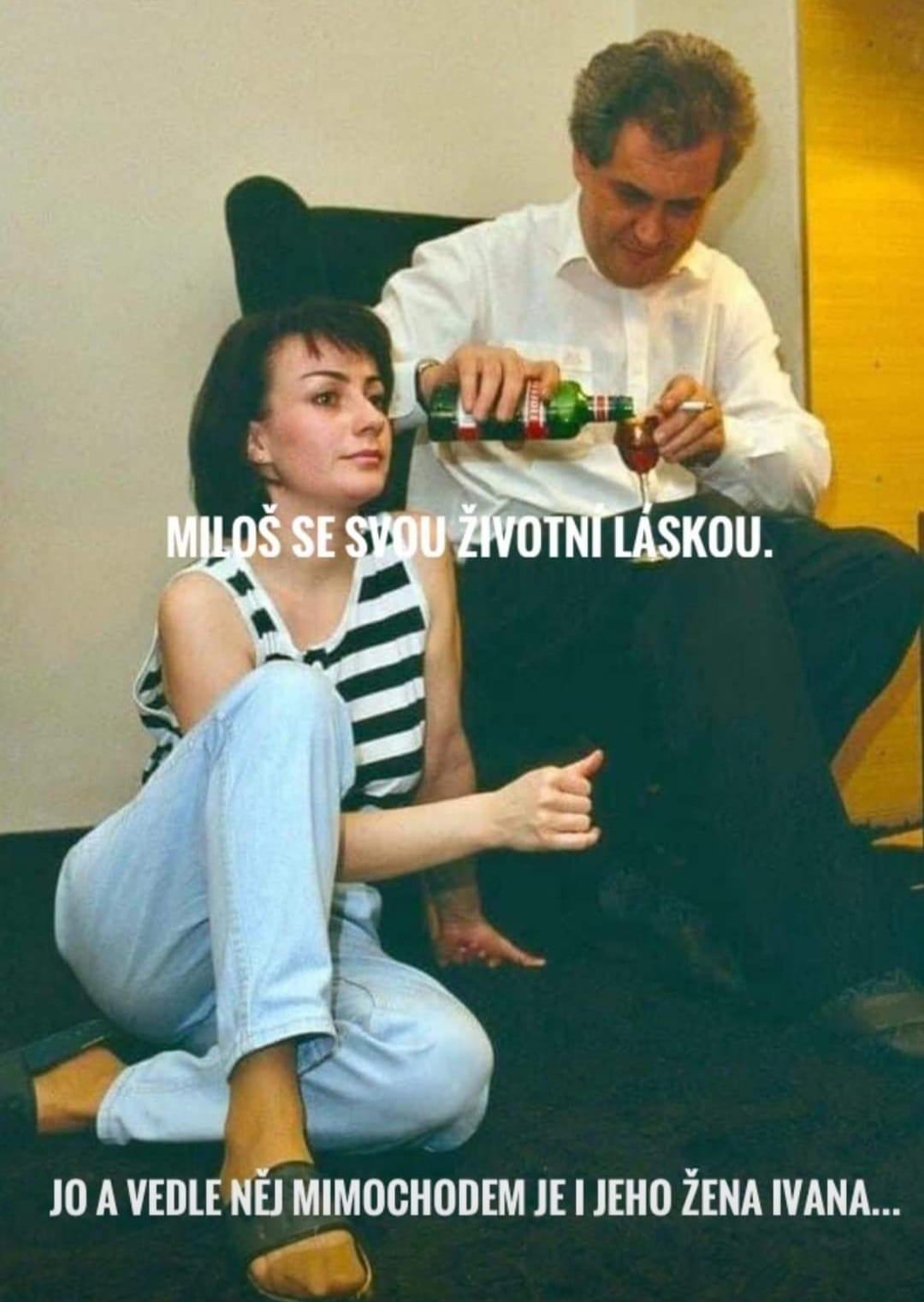 Obrázek Milos se svou zivotni laskou