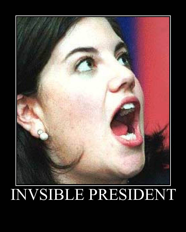 Obrázek Monika Lewinsky a neviditelnej prezident