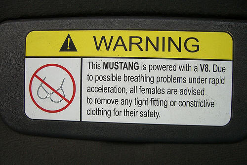 Obrázek Mustang warning
