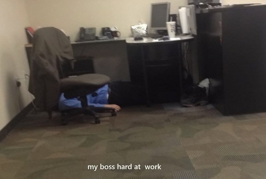 Obrázek My boss hard at work