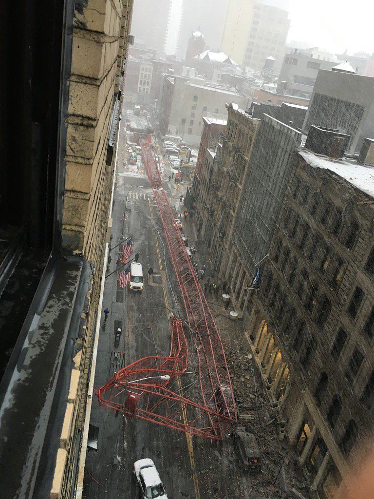 Obrázek NYC Crane accident