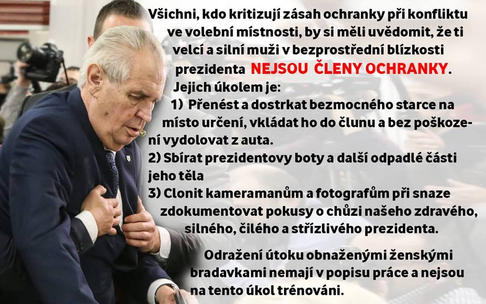 Obrázek Neobvinujte ochranku nemuze za to