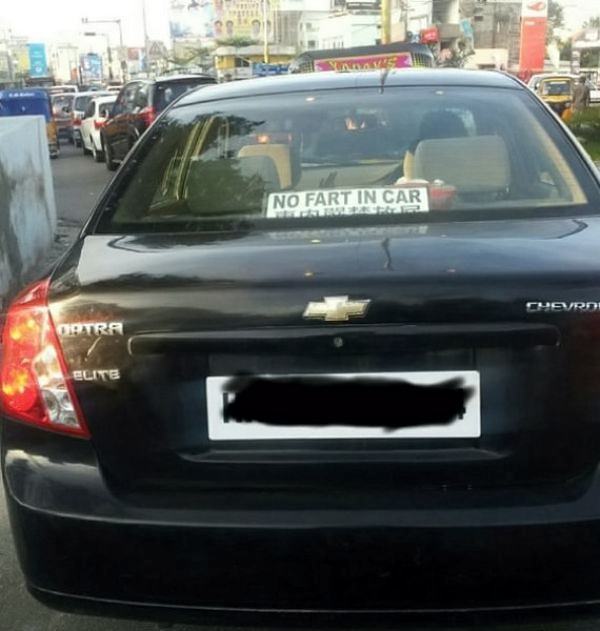 Obrázek No Fart In Car