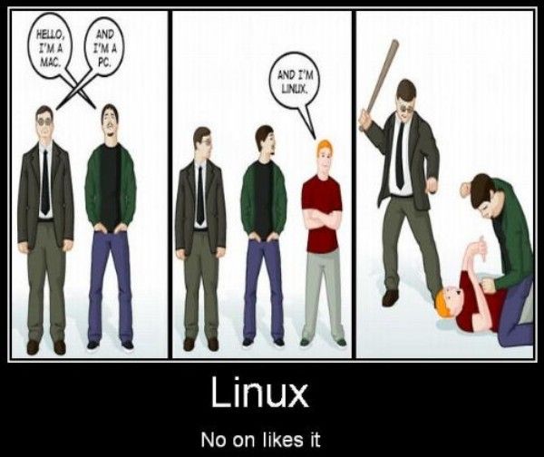 Obrázek Nobody Likes Linux