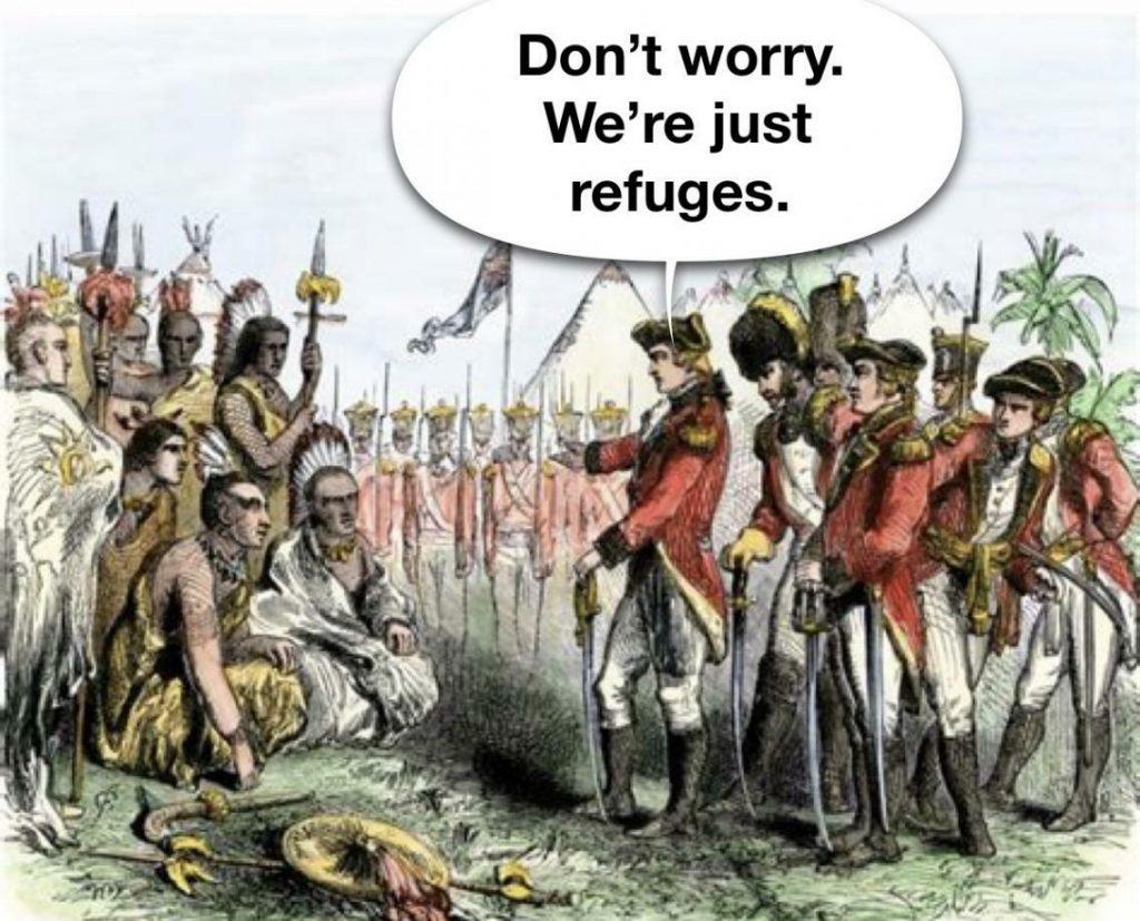 Obrázek Nothing to worry about - we are only refugees