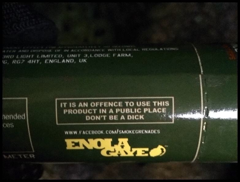 Obrázek Noticed this on a smoke grenade when I was paintballing