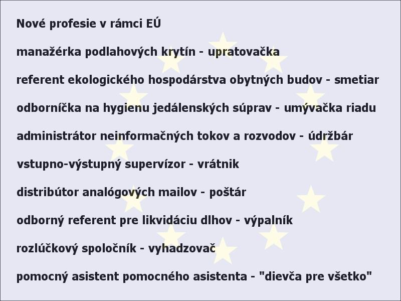 Obrázek Nove profesie v EU