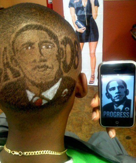 Obrázek Obama na hlave