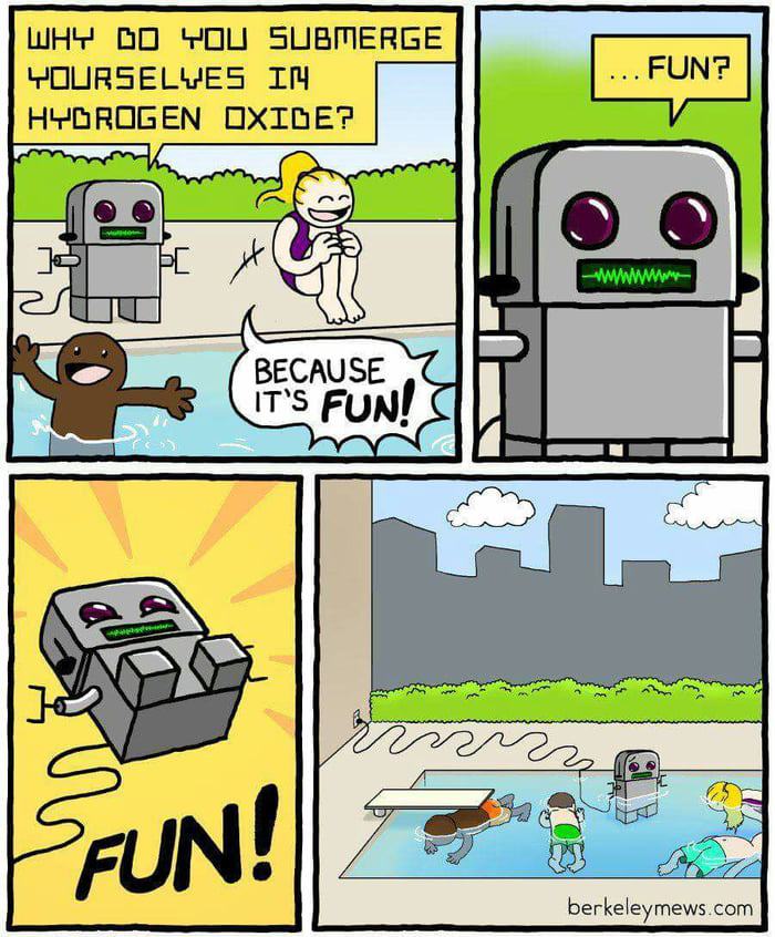 Obrázek Obrazkovy vtip s robotem