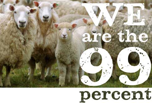 Obrázek OccupyWallSt sheep